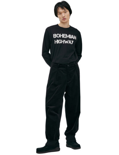 Yohji Yamamoto Tapered corduroy trousers