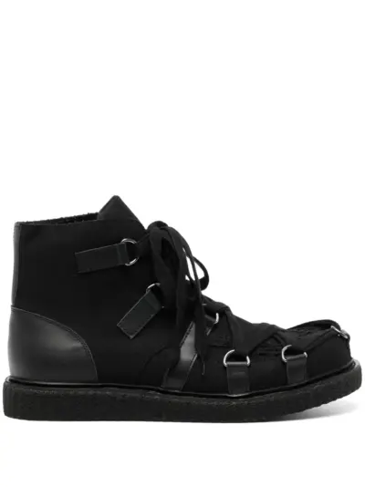 Yohji Yamamoto lace-up boots - Black