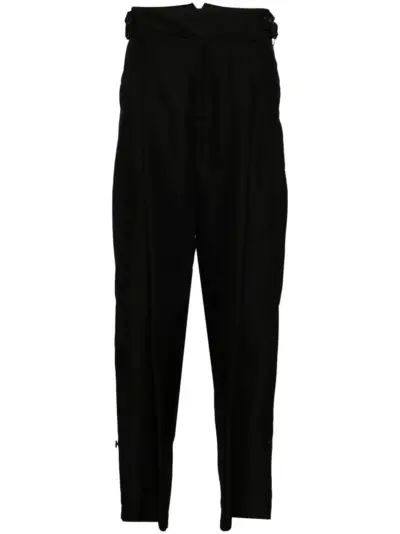 Yohji Yamamoto silk trousers - Black