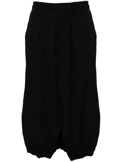 Yohji Yamamoto wool trousers - Black