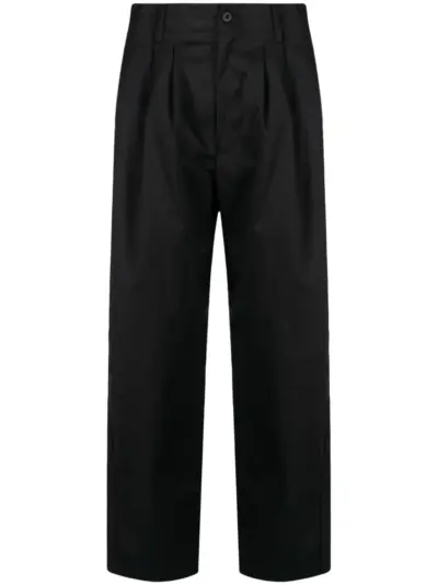 Yohji Yamamoto x New Era pleat-detail trousers - Black