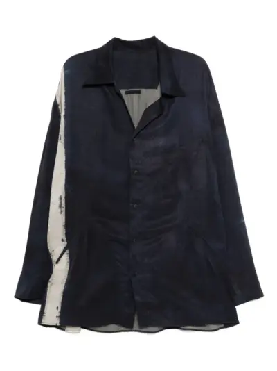 Ziggy Chen printed shirt - Blue