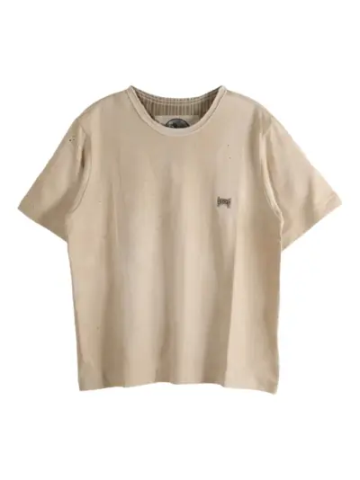 Ziggy Chen speckled cotton T-shirt - Neutrals