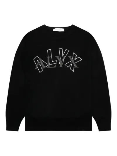1017 ALYX 9SM arch-logo crew-neck sweater - Black