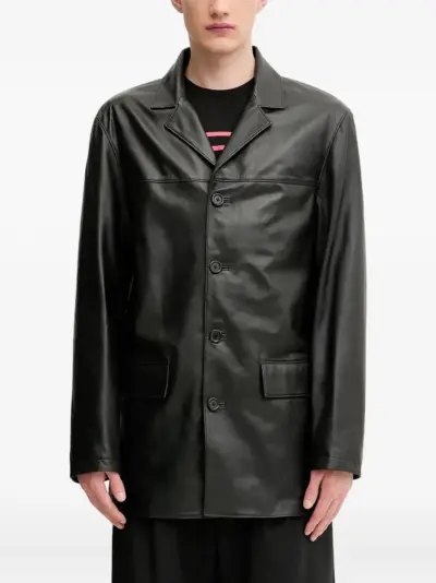 1017 ALYX 9SM buttoned leather jacket - Black