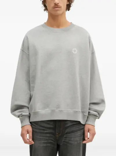 1017 ALYX 9SM embroidered crew neck sweatshirt - Grey