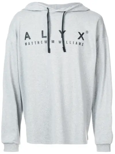 1017 ALYX 9SM logo-print hoodie - Grey