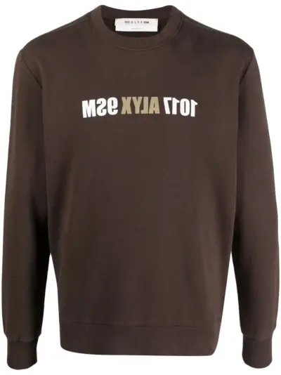 1017 ALYX 9SM logo-print sweatshirt - Brown