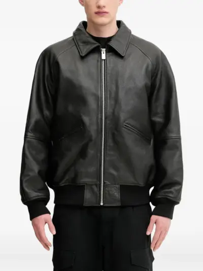 1017 ALYX 9SM zip-front leather jacket - Black