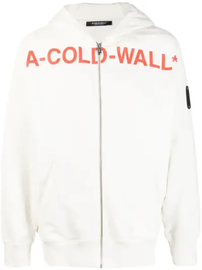 A-COLD-WALL* Sphere logo-print hoodie - White