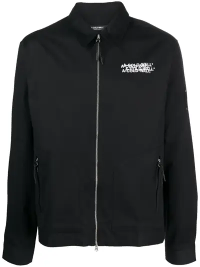 A-COLD-WALL* logo overlay tech jacket - Black