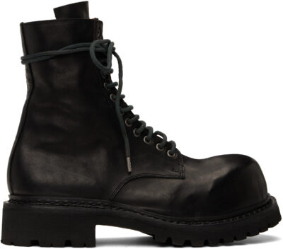 A DICIANNOVEVENTITRE Black Prisma Combat Boots