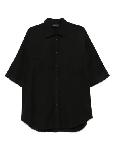Andrea Ya'aqov cotton shirt - Black