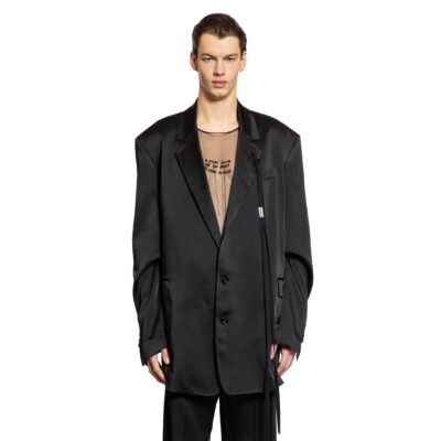 Ann Demeulemeester Anthoon High-Comfort Blazer in Cady Satin
