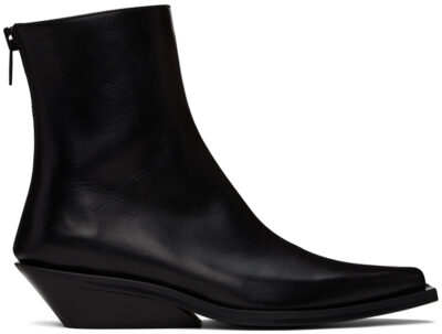 Ann Demeulemeester Black Rumi Cowboy Ankle Boots