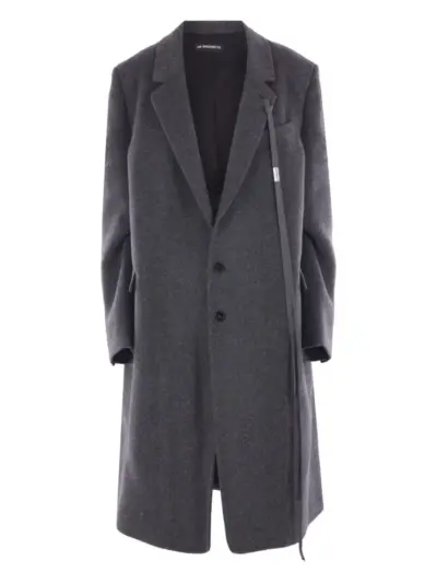 Ann Demeulemeester Viv notched-lapel single-breasted coat - Grey