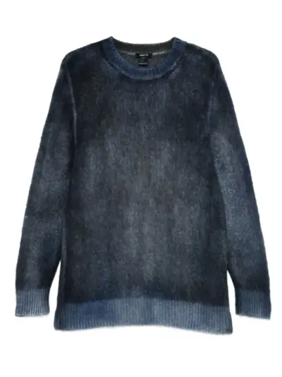 Avant Toi brushed crew-neck sweater - Blue