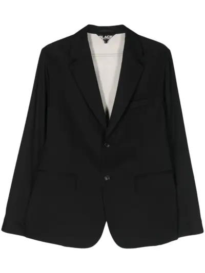 Black Comme Des Garçons deconstructed single-breasted blazer