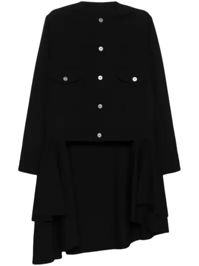 Black Comme Des Garçons distressed panelling jacket