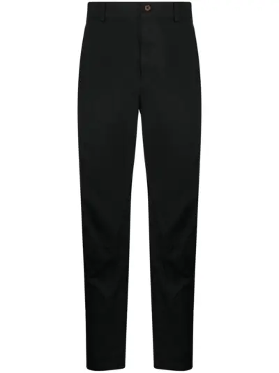 Black Comme Des Garçons mid-rise cropped trousers