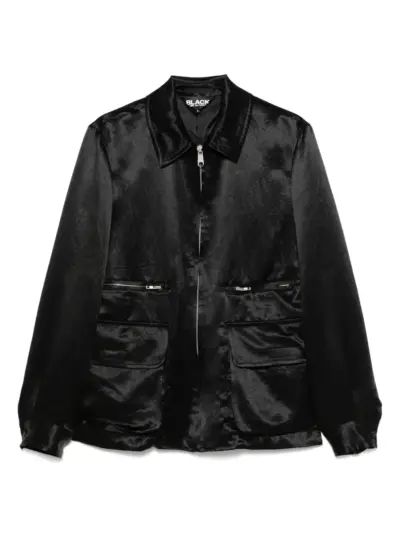 Black Comme Des Garçons satin jacket