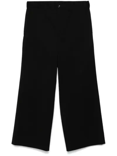 Black Comme Des Garçons twill trousers