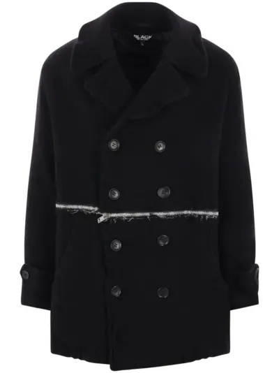 Black Comme Des Garçons wool coat
