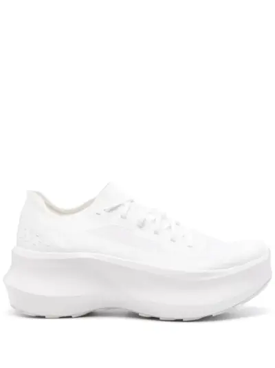 Black Comme Des Garçons x Salomon Phantasm platform sneakers - White