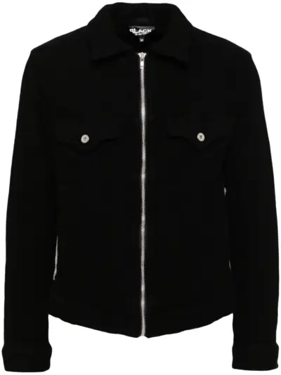 Black Comme Des Garçons zip-up jacket