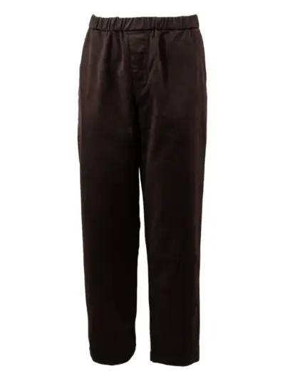 Casey Casey elastic-waistband trousers - Brown