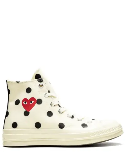 Comme Des Garçons Play x Converse Chuck 70 Hi "Polka Dot White" sneakers