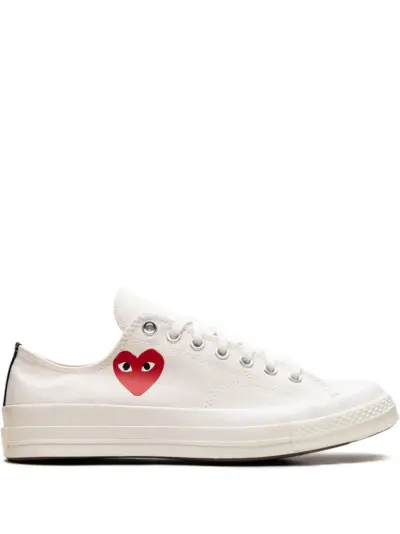 Comme Des Garçons Play x Converse Chuck 70 "Milk / Black / Red" sneakers - White
