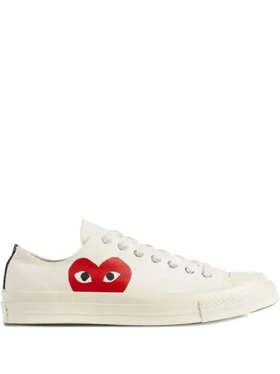 Comme Des Garçons Play x Converse heart-logo sneakers - White