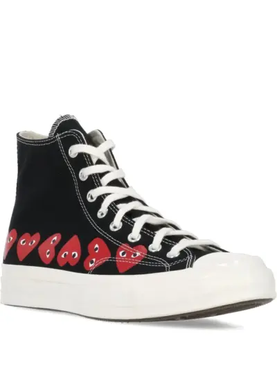 Comme Des Garçons Play x Converse heart-print high-top sneakers - Black