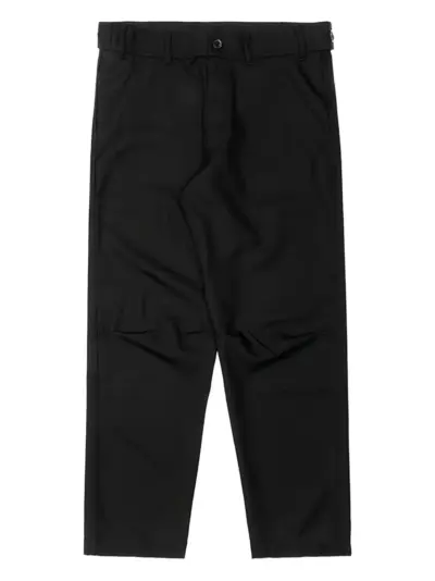 Comme Des Garçons Shirt button-fastening woven trousers - Black