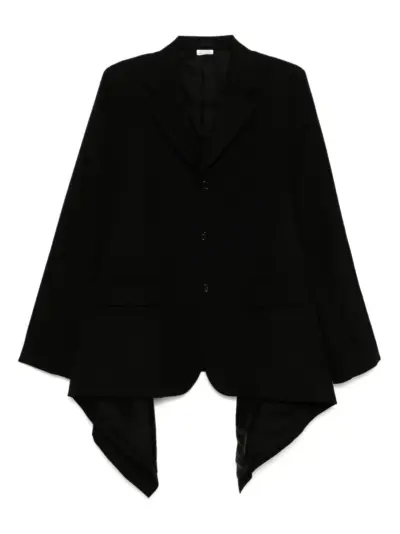 Comme des Garçons Homme Plus asymmetrical hem blazer - Black