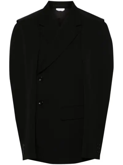 Comme des Garçons Homme Plus cut-out single-breasted blazer - Black