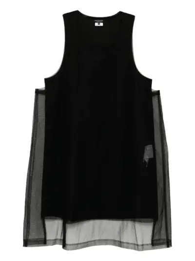 Comme des Garçons Homme Plus double-layer vest - Black