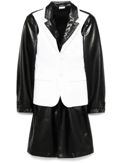 Comme des Garçons Homme Plus layered coat - Black