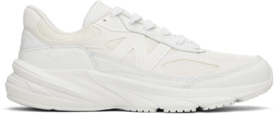 Comme des Garçons Homme White New Balance Edition Made in USA 990v6 Sneakers
