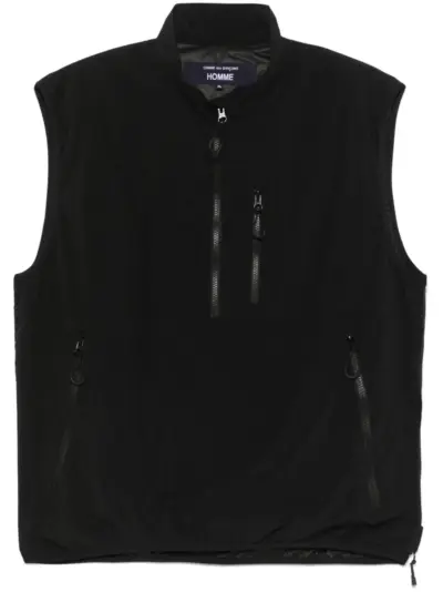 Comme des Garçons Homme vent-detail gilet - Black