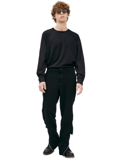 Comme des Garcons Wool trousers with zippers