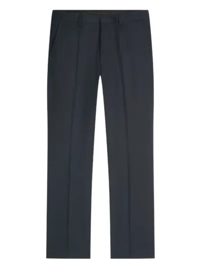 DRIES VAN NOTEN cotton-blend straight-leg trousers - Black