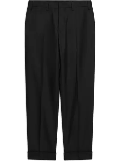 DRIES VAN NOTEN wool trousers - Black