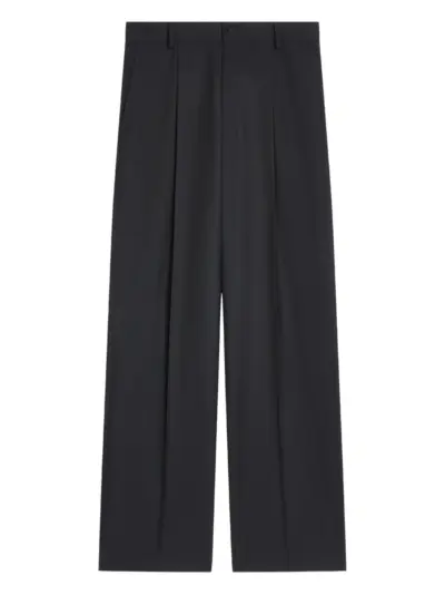 DRIES VAN NOTEN wool trousers - Black