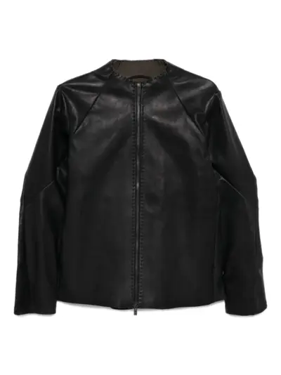 Devoa Suprem leather jacket - Black