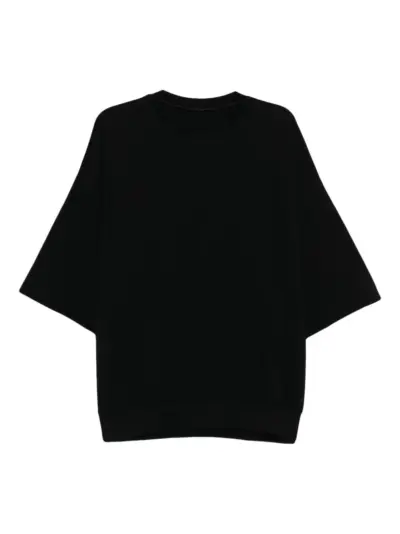Devoa cotton T-shirt - Black