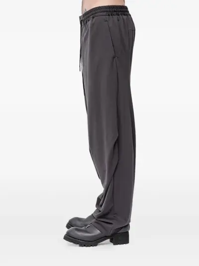 Devoa drawstring wide-leg trousers - Grey