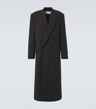 Dries Van Noten Herringbone wool coat
