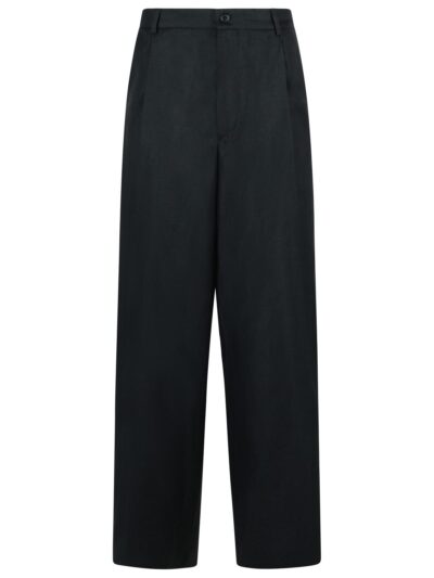 Dries Van Noten pepper Black Wool Blend Pants